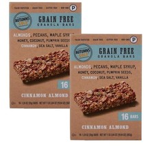 2 Packs Autumn&#39;s Gold Grain Free Granola Bars, Cinnamon Almond, 1.24 oz ... - $42.50