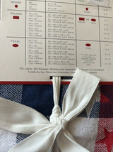Nautica Tablecloth Americana Red White Blue 4th of July 60”x 104” Plaid Stars - £31.95 GBP