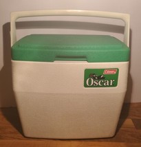 Vintage Oscar by Coleman 16 Qt Cooler 5274 USA Made 1984 Green Lid Lunch Box - £35.40 GBP