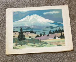 Mount Shasta California Art Print Artist Signed ??? - $50.00