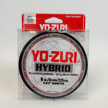 Yo-Zuri Clear Hybrid 8 Lb 275 Yd Fishing Line Flouride Carbon /Nylon Hyr... - $9.85