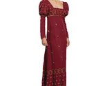 Women&#39;s 19th Century Josephine Dress Theater Costume Medium Maroon - £280.67 GBP