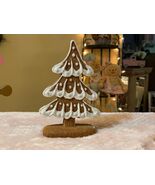 NEW 6.5” FROSTED GINGERBREAD TREE   TABLETOP DECOR - $404.08 MXN