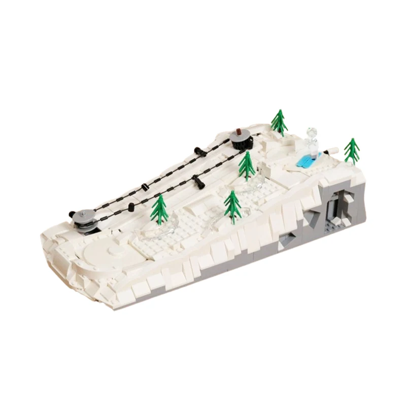 MOC-164837 Architectural Series Working Ski Hill DIY Model Bricks Building Block - £73.40 GBP