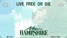 New Hampshire State Background Metal Novelty Motorcycle License Plate - $18.95