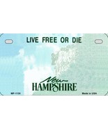 New Hampshire State Background Metal Novelty Motorcycle License Plate - $25.74 CAD