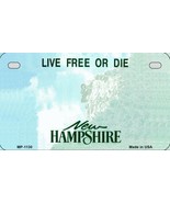 New Hampshire State Background Metal Novelty Motorcycle License Plate - £15.14 GBP