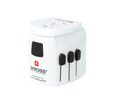 Skross World Travel Adapter PRO Light USB - World White - $29.99