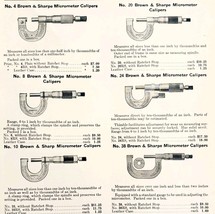 1922 N.T. Bushnell Micrometer Calipers Tool Advertisement Catalog Hardwa... - $469.08 MXN