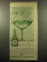 1959 Canada Dry Crme de Menthe Ad - serves you 3 ways - $14.99
