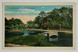 Riverside Park Jacksonville,Florida Vintage Postcard 1935 - $16.81