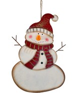 LED Battery Operated Blinking Nose Figurine Decor Rustic Plaque Tree Dec... - £19.36 GBP