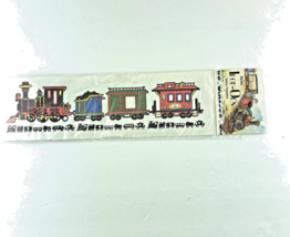 Seitec Iron-On Velour  Transfer  C. J. Train Cars Made in USA  - £9.92 GBP