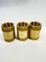 3-Eastman Brass InLine One Way Spring Check Valve 1" Female NPT 5-psi Open - $31.50