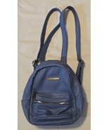 Steve Madden Blue Backpack Purse Small Faux Leather Daypack Bag Women Ad... - $378.20 MXN