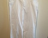 Soft Surroundings Womens 24W White Denim Ultimate Wide Leg Full Length NWT - $29.65