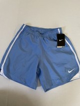 Nike Dri Fit Boys Youth Small Shorts Blue NWT Gym Running Training- Has Stain  - £12.84 GBP