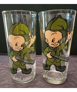 2 ELMER FUDD PEPSI COLLECTIBLE GLASSES 1973 - $33.90 CAD