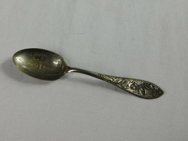 Antique Coin Silverplate St Louis Exposition Souvenir Spoon Palace of Varied Ind - £13.55 GBP