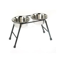 Caldex Double Feeder High Stand with Dishes, 220 mm/ 900 ml  - $43.00