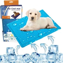 Dog Cooling Mat Medium Size, Pet Cooling Mat Non-Toxic Gel Ice Silk Pads for... - £11.76 GBP