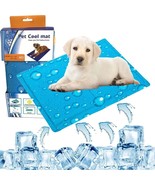 Dog Cooling Mat Medium Size, Pet Cooling Mat Non-Toxic Gel Ice Silk Pads for...