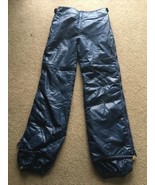 Vintage Sundowner Saska Sports ski pants 1980s Shiny Navy Blue  Small? M... - £38.93 GBP