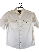 Rock &amp; Republic Men’s XL Stretch Button Down Casual Dress Shirt White - £14.82 GBP