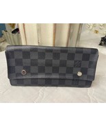 Pristine Condition – Louis Vuitton Damier Graphite Long Wallet (N63084) - $7,865.51 MXN