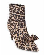 ISAAC MIZRAHI  Tan Tessa Leopard Ankle Booties - Size 7M - €48,08 EUR