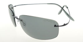 Onos LATITUDE Rimless Titanium Gunmetal / Gray Polarized Sunglasses 65mm - $123.84
