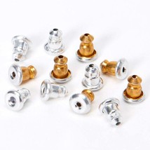 Two Toned Bullet Clutch Earring Backs, 100pcs Earrings Findings Earring ... - £4.78 GBP