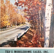 1960s Ted&#39;s Mobile Home Sales Advertisement Beyond The Birches Maine DWJJ4 - £22.46 GBP