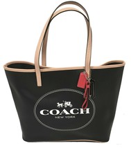 NEW Coach Metro Horse Carriage Tote!  Saffiano Leather  Taupe   F31315 - £182.37 GBP