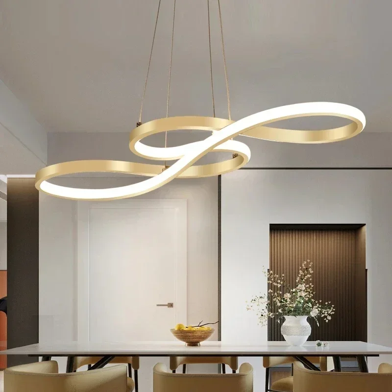 Nordic LED Pendant Light Fixtures dining room Living Room Kitchen black ... - $153.40+