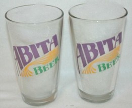 Lof Of 2 Abita Beer Louisiana Brewing Pint Glasses 16oz Turbodog Purple Haze - £10.24 GBP