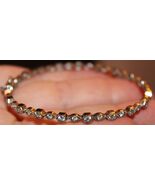 Beautiful 925 sterling silver marked gemstones hinged clasp Bracelet Lot#89 - $169.55