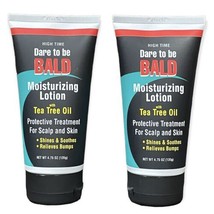 2 High Time Dare To Be Bald Moisturizing Lotion w/ Tea Tree Oil 4.75 oz Ea New - £42.94 GBP