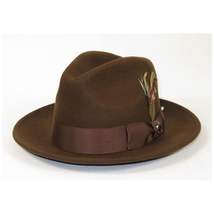 Men Bruno Capelo Hat Australian Wool Fedora Untouchable EXECUTIVE EX321 Brown image 4