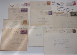 Vintage 12 Postmarked Stamped Envelopes Assorted Dates From the 1940s -1970s  - £1.57 GBP