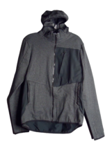 Champion c9 Speckled Grey/Black Full Zip Athletic Hooded Jacket Medium T... - £13.40 GBP