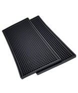 Black Salon Barber Work Station Mat, Anti-Slip Flexible Rubber Work Mat,... - $35.99