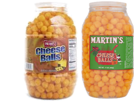 Herr&#39;s Cheese Ball Barrel and Martin&#39;s Cheese Ball Barrel Variety 2-Pack - £23.93 GBP
