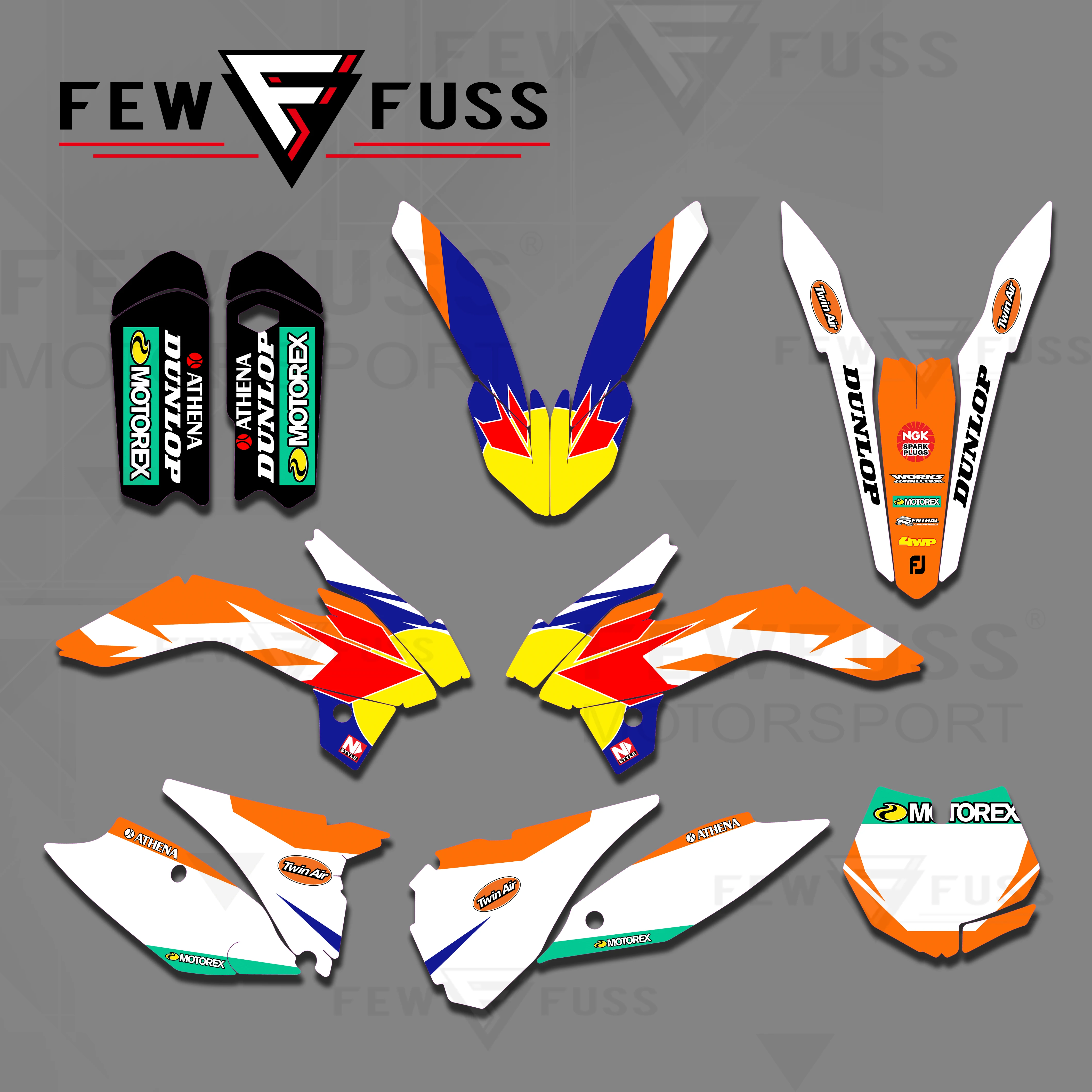 FEWFUSS Motorcross Full Plastics Graphics Decals Stickers Kits   85 sx 85 2013 2 - £324.19 GBP