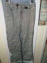 Liquid Boardwear Houndstooth Ski Pant Venture 2500 Size M Women&#39;s Euc - £44.94 GBP