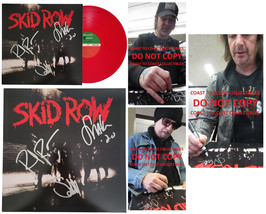 Dave Sabo Scotti Hill Rachel Bolan signed Skid Row Album Vinyl exact proof COA - £584.06 GBP