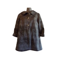 Spectacular Carmen Marc Valvo taupe and metallic spring coat S Perfect - $17.33