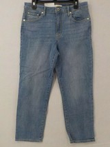 Ella Moss Jeans SZ 12/31 Washed Blue Junior High Rise Slim Straight Ankle Pckets - $8.99