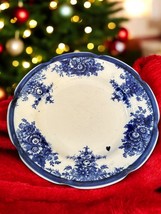 Antique Mellor &amp; Co. Flow Blue 9&quot; Dinner Plate Vernon Scalloped  + Plate... - $39.55