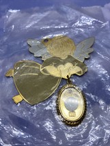 VTG Gloria Duchin Angel Christmas Ornament Magnet Locket Frame Heaven Sent USA - £6.27 GBP